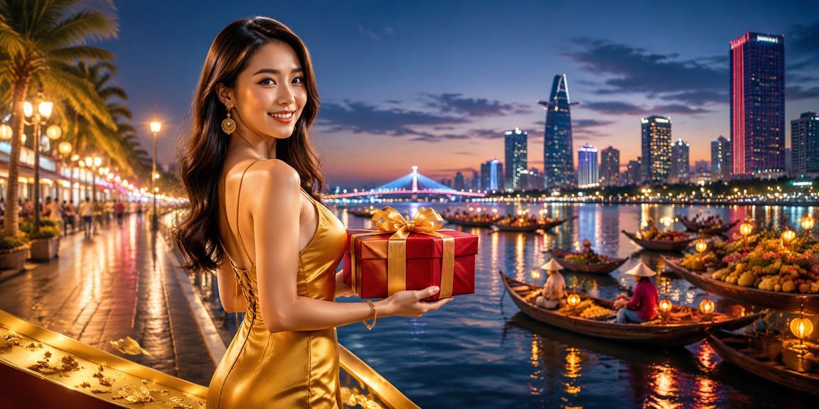Người phụ nữ tại Đà Nẵng đang tham gia xổ số và giải trí trực tuyến